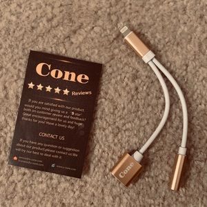 Cone Lightning Aux Headphone Jack Adapter